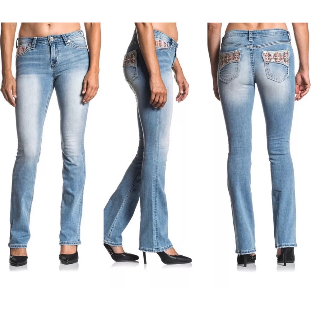 AFFLICTION Women's Denim Jeans JADE ARIES EMBER